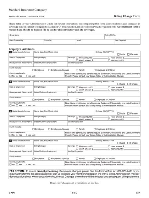 Change and Enrollment Forms.